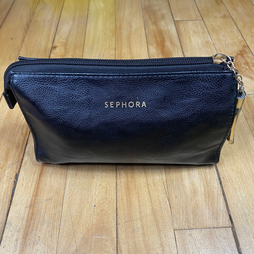 Sephora Black‎ Makeup Cosmetic Bag Pouch with Tassel Travel Accessory